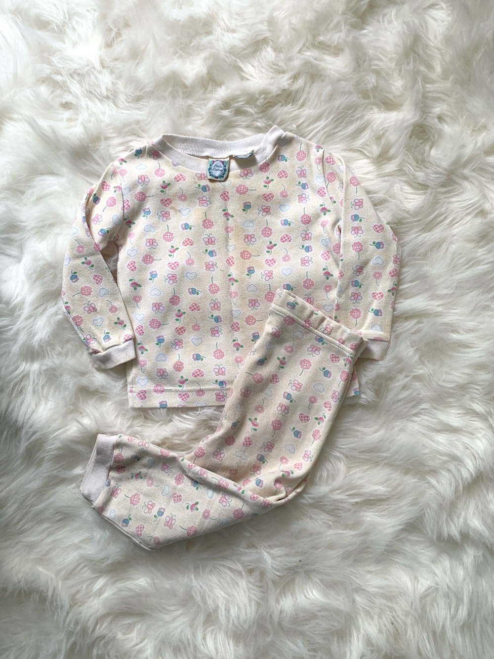 Vintage Little Lindsey Floral 2 Piece Baby Girl Set 24M